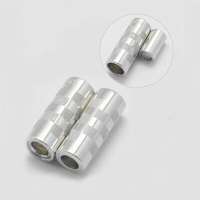 Anti-Tarnish Rhodium Plated 925 Sterling Silver Magnetic Clasps