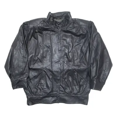 Mens Overcoat Coat Brown Leather L