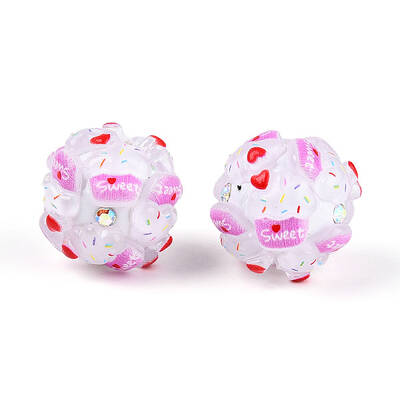 Round Resin Beads