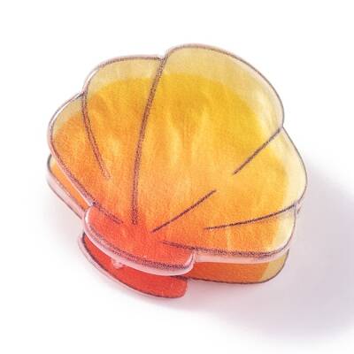 Cute Mini Shell Shape Acrylic Claw Hair Clips