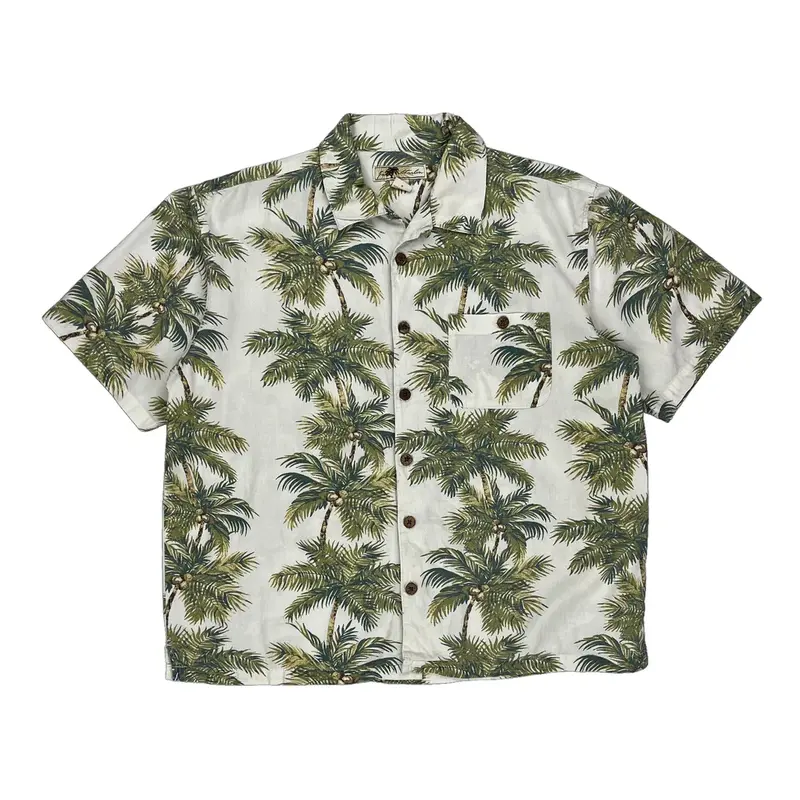 Joe Marlin Hawaiian Shirt - Large Multicoloured Cotton Blend