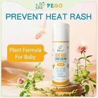 PEGO Prickly Heat Powder，Prevents Prickly Heat, Heat Rash, and Skin Redness, Relieves, Soothes, and Prevents Baby Skin Disc...