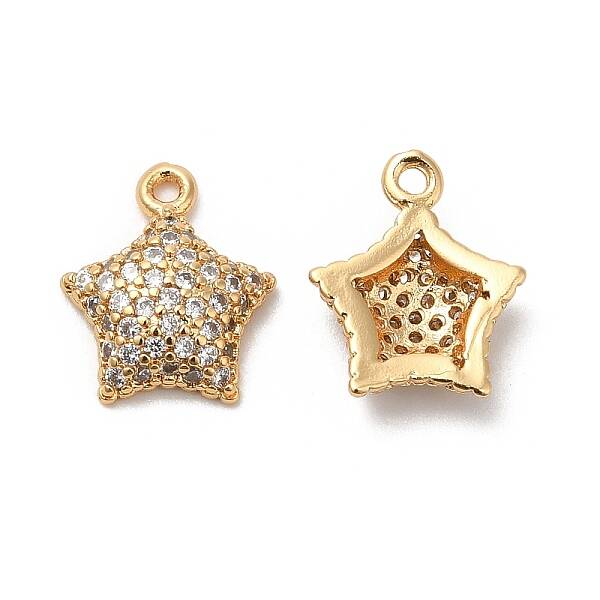 Plating Brass Micro Pave Cubic Zirconia Pendant
