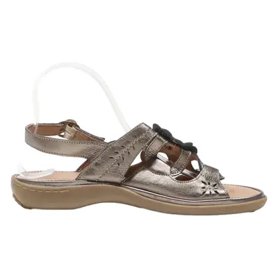 CORKIES Strappy Sandals Gold Leather Womens UK 7