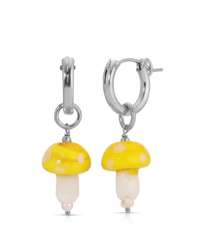 Botanik Hoops | Shade: Yellow | Metal Color: Silver