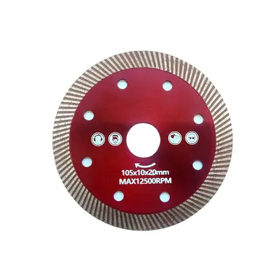 Diamond Saw Blade, Durable Cutting Disc, Cutting Wheel for Power Tools, Continuous Rim Diamond Blade for Porcelain, Tile, Bri...