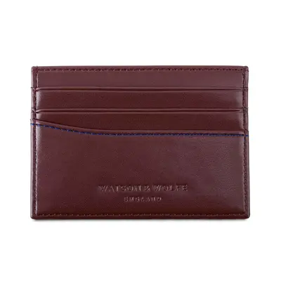 Slim Card Holder in Chestnut Brown