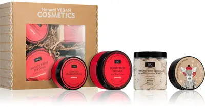 LaQ Pralines gift box LaQ Praline body cream with soothing effect 200 ml + body cleansing mousse 100 g + deep cleansing mouss...