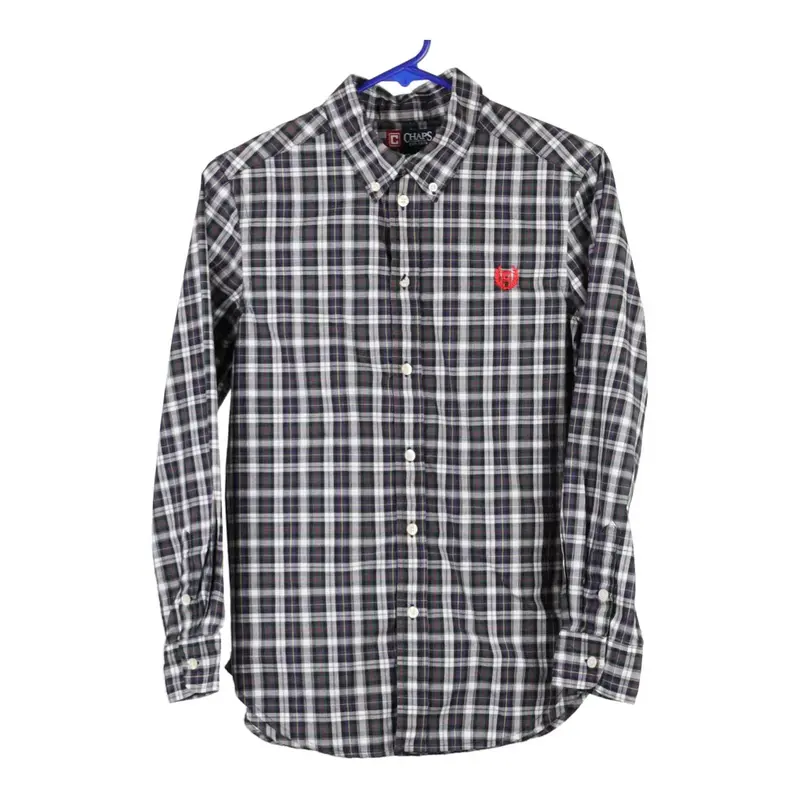 Age 10-12 Chaps Ralph Lauren Checked Shirt - Large Grey Cotton