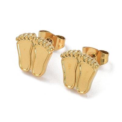 Ion Plating(IP) 304 Stainless Steel Stud Earrings Findings