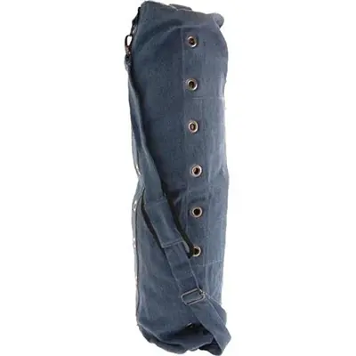 Hot Yoga Double Compartmental Mat Bag | Color: Denim Blue