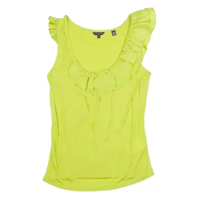 TED BAKER Womens Vest Green Sleeveless S