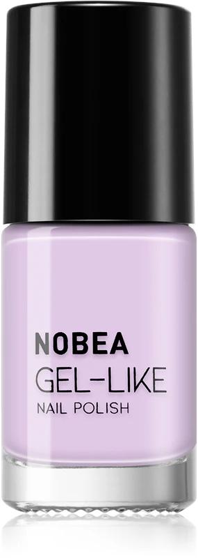 NOBEA Day-to-Day Gel-like nail polish gel effect color Soft lilac #N05 6 ml