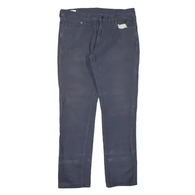 LEVI'S Premium Big E 511 Corduroy Trousers Blue Slim Straight Mens W36 L34