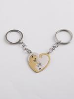 Cat Design Heart Shaped Keychain, 2pcs 2024 New Style Cute Cat Design Keychain for Bag Decoration, Trendy All-match Keychain ...