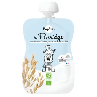 Popote Le Porridge Without Added Sugar From 6 Months 100g