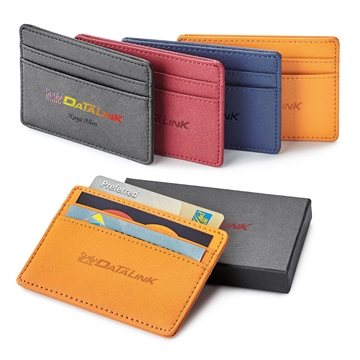 38 Promotional Toscano Genuine Leather RFID Card Holder - 5-Pocket