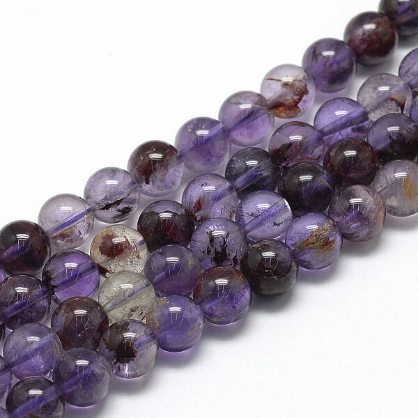 Natural Rutilated Quartz Beads Strands