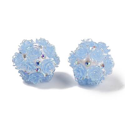 Handmade Polymer Clay Rhinestone Beads