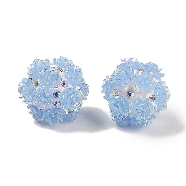 Handmade Polymer Clay Rhinestone Beads
