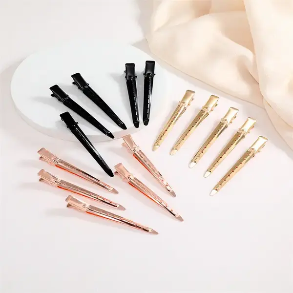 SuperNova 1 Random Count Hair Clip, Duck Bill Clip, Curl Clips with Holes for Hair Styling & Hair Coloring - Professional Sal...