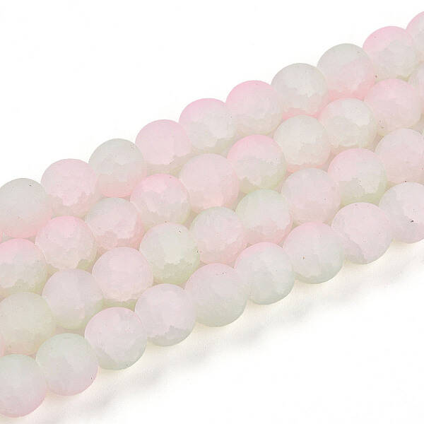 Crackle Glass Beads Strands