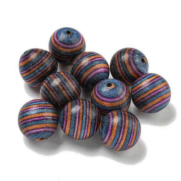 Printed Wooden Beads