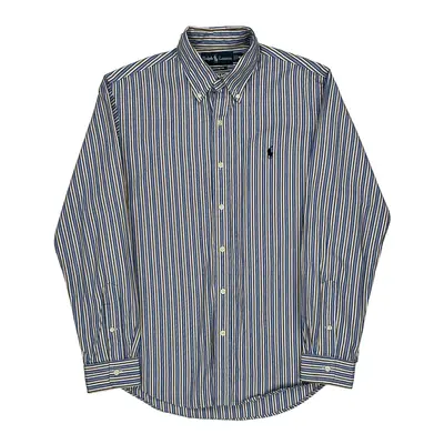 Ralph Lauren Striped Shirt - Medium Blue Cotton