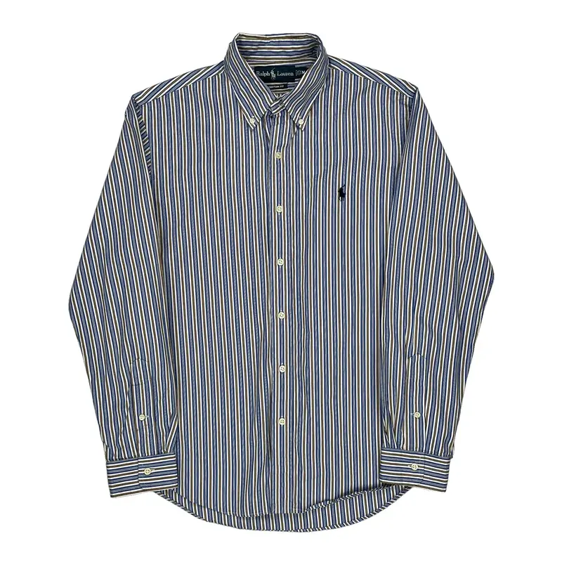 Ralph Lauren Striped Shirt - Medium Blue Cotton