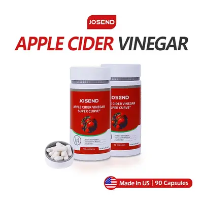 JOSEND Apple Cider Vinegar Capsules with Turmeric, Vitamin D3 & Zinc | Supports Metabolism, Immune & Gut Health | Sugar-Free,...