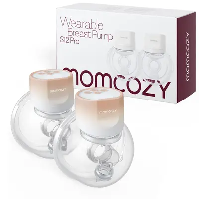 Momcozy Hands-Free Breast Pump S12 Pro, Wearable & Portable Pump with Soft DoubleFit Flange, 3 Modes | 9 Levels Double Electr...