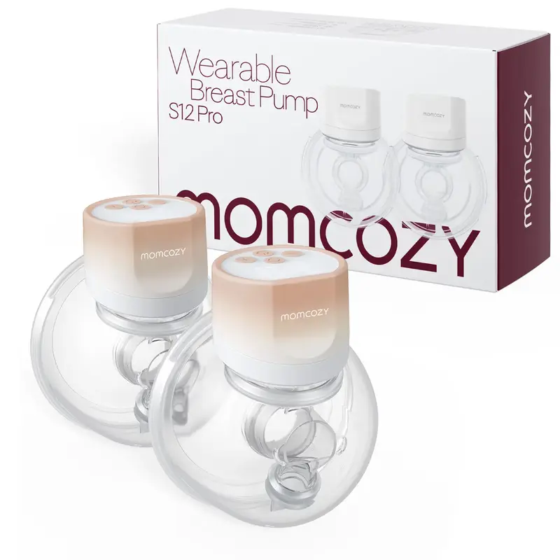 Momcozy Hands-Free Breast Pump S12 Pro, Wearable & Portable Pump with Soft DoubleFit Flange, 3 Modes | 9 Levels Double Electr...