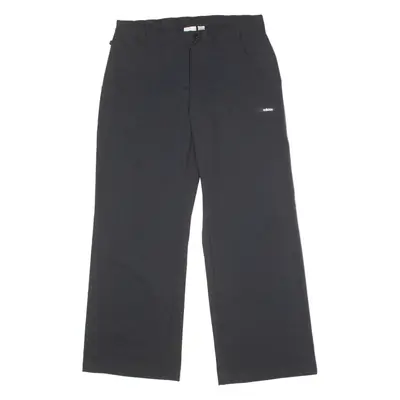 ADIDAS Outdoor Womens Trousers Black Regular Wide-Leg W32 L28
