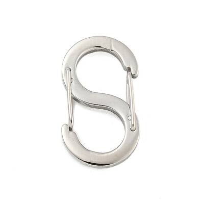 Non-Tarnish 304 Stainless Steel S Shaped Carabiner