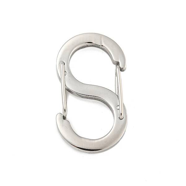 Non-Tarnish 304 Stainless Steel S Shaped Carabiner