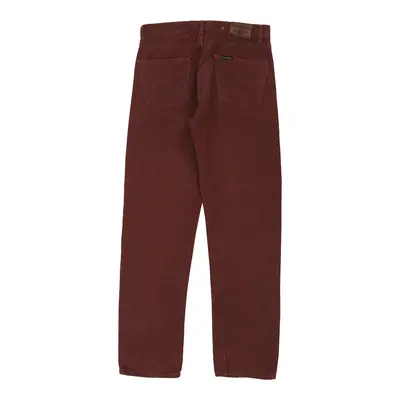 Cotton Belt Jeans - 32W 35L Burgundy Cotton