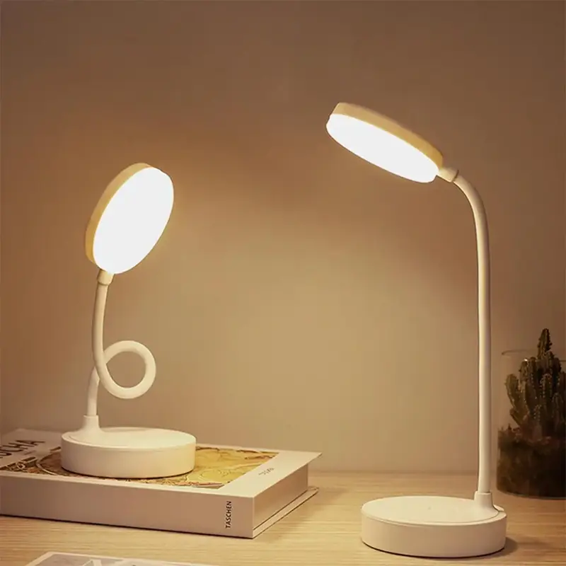 Portable Mini LED Desk Lamp, USB Flexible LED Desk Lamp, Eye Protective Reading Lamp Suitable for Bedroom, Living Room, Off...