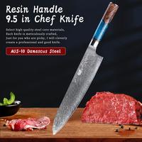 FINDKING 1pc 9.5 inch Chef Knife, Sharp Kitchen Knife, Japanese AUS-10 Stainless Steel, Professional Cutting Knife, Cooking K...