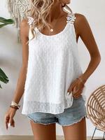 Women's Plain Tank Top, Casual Sleeveless Top for Summer, Ladies Clothes for Daily Wear