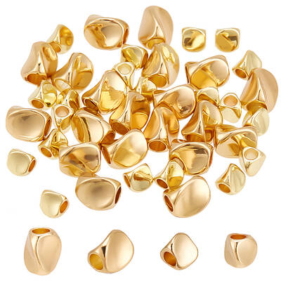 40Pcs 2 Styles Brass Bead