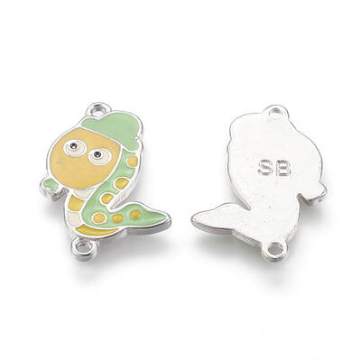Alloy Enamel Kawaii Cartoon Snake Links