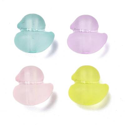 Frosted Transparent Acrylic Beads