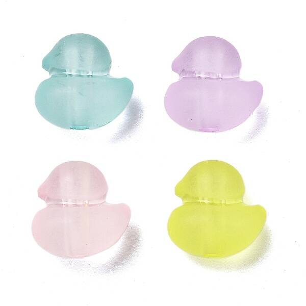 Frosted Transparent Acrylic Beads