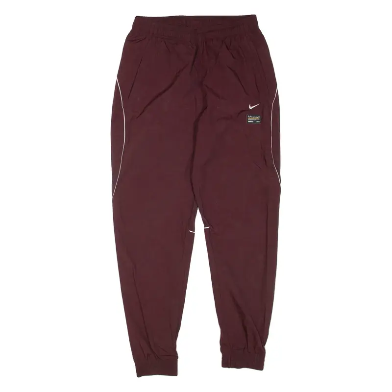 NIKE Mens Track Pants Maroon Tapered M W28 L30