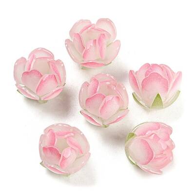 Simulation Lotus Shape Acrylic Beads