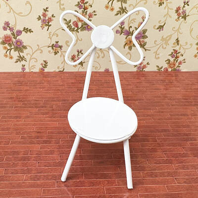 Miniature Alloy Backrest Butterfly Chair