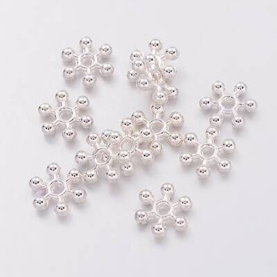 Snowflake Alloy Spacer Beads