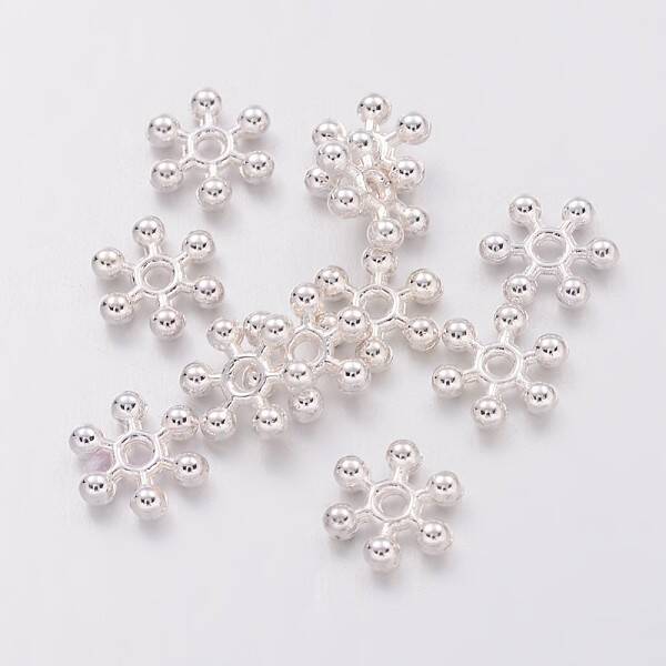 Snowflake Alloy Spacer Beads