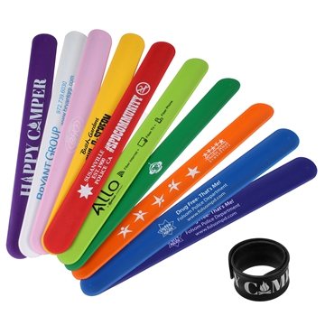 250 Custom Silicone Slap Bracelet