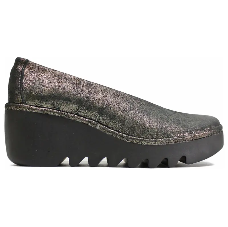 Fly London BESO246FLY Cool Leather Women's Slip On Shoes - Graphite - Size:US 7-7.5 Women